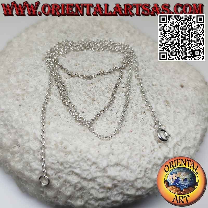 925 ‰ Silberkette mit kleinen runden Ringen (1 mm dick)