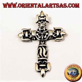 Pendentif argent, croix gothique