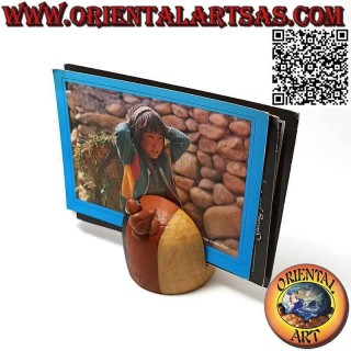 Portalettere / Portatovaglioli con ranocchio in terracotta realizzato a mano