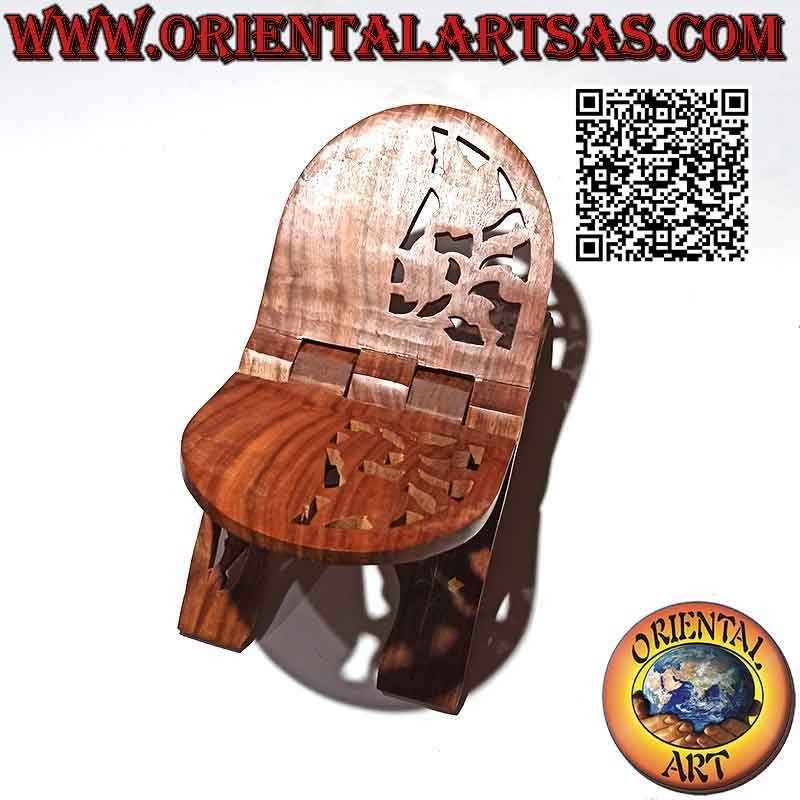 Traditioneller arabischer Buchständer / Ständer mit Blumendekor und durchbrochener Arbeit, aus Palisander