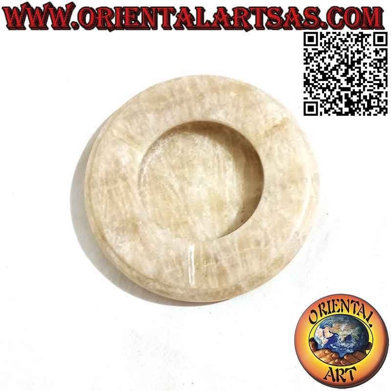 Klassischer Aschenbecher aus handpoliertem Alabaster