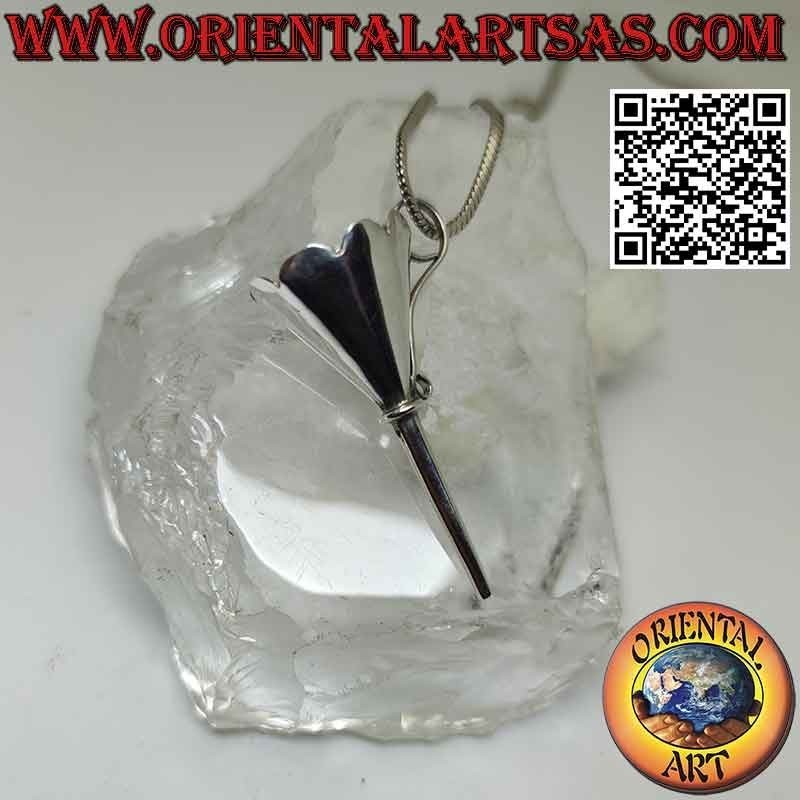 Colgante de plata, embudo de perfume (funcional)