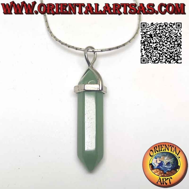 Natural Aventurine Double Terminated Prism Pendant | Oriental Art