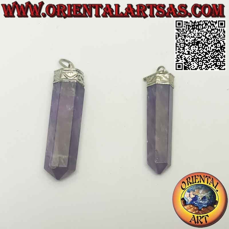 Natur Amethyst Hexagonales Prisma Anhänger | Oriental Art