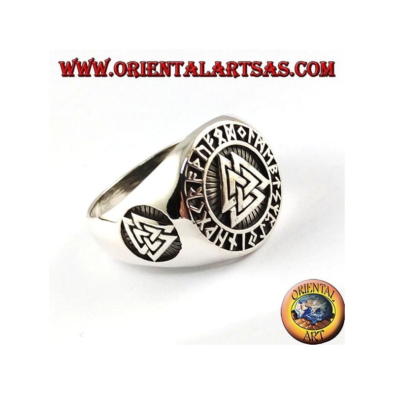 Silber Ring, Odins Knoten mit keltischen Runen