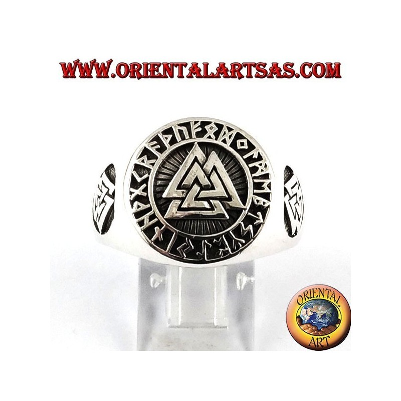 Silber Ring, Odins Knoten mit keltischen Runen