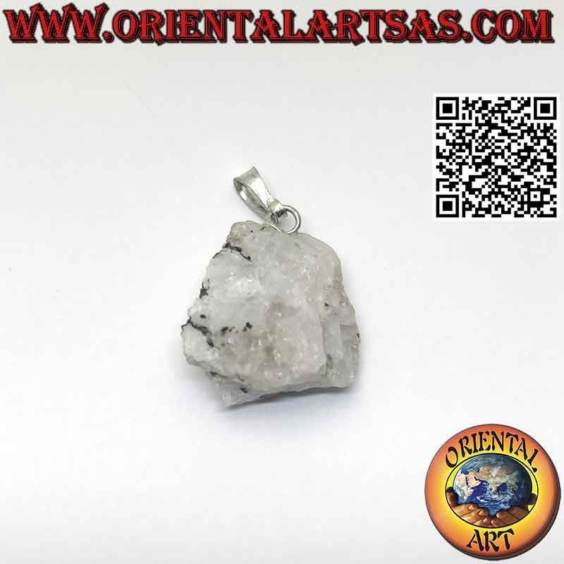 Pendentif Pierre de Lune Naturelle Brute | Hypoallergénique