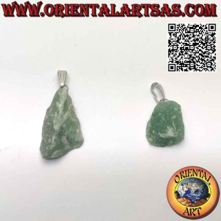 Colgante Cuarzo Verde Natural Bruto | Gema Hipoalergénica