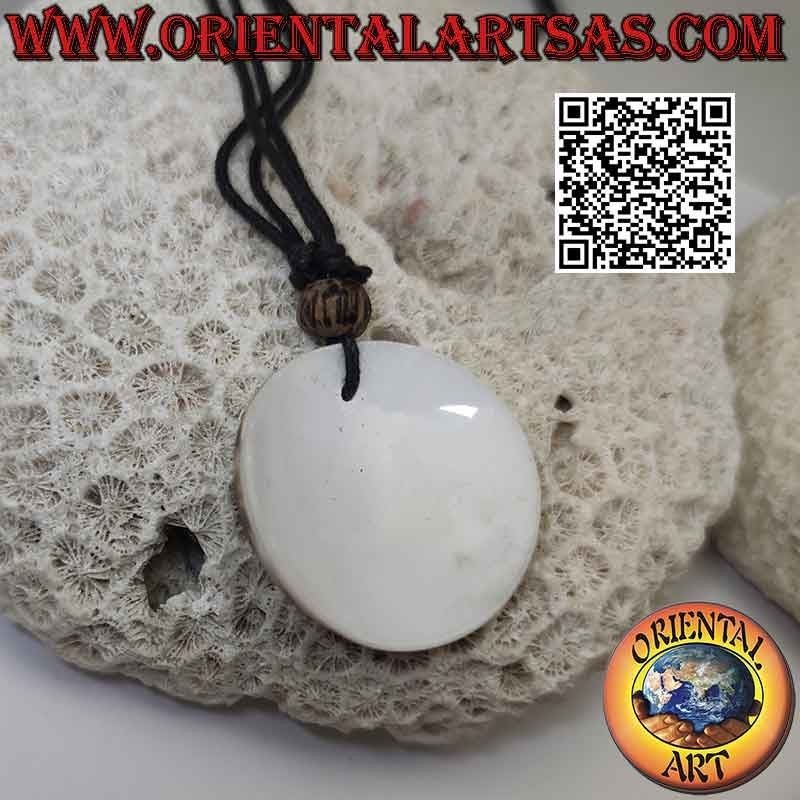 Collier avec coquille ronde de Gastéropode et nœuds coulants (B)
