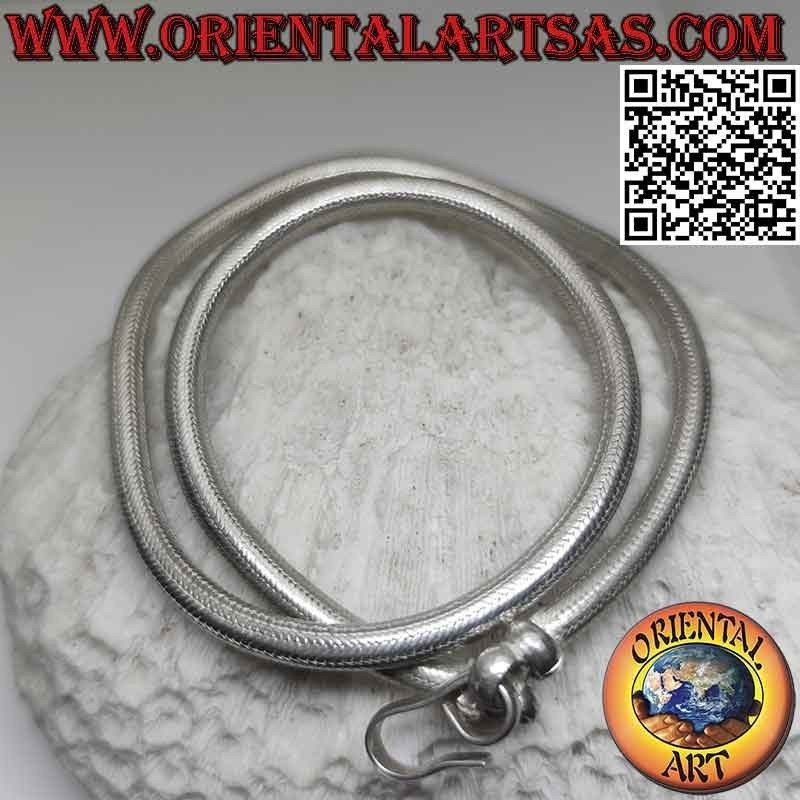 700 ‰ silver "snake" link necklace, 48 cm x 5.5 mm
