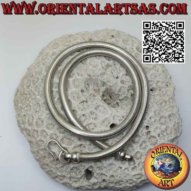 Collar de eslabones "serpiente" de plata de 700 ‰, 48 cm x 5,5 mm