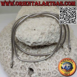 Collier lien "serpent" 56 cm x 2 mm en argent 925 ‰