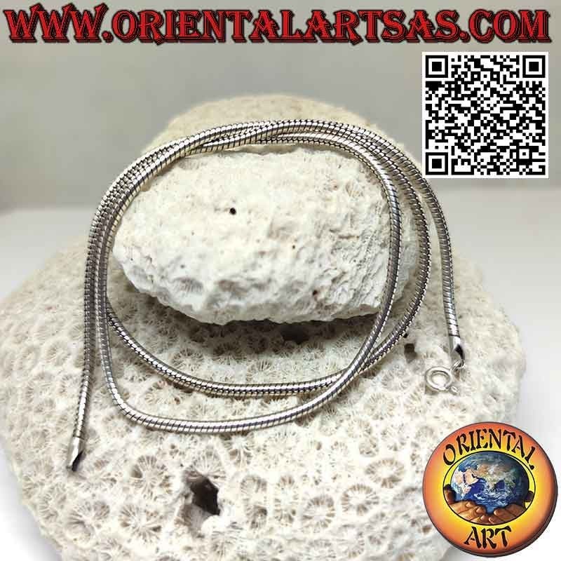 56 cm x 2 mm „Schlange“-Gliederkette aus 925 ‰ Silber