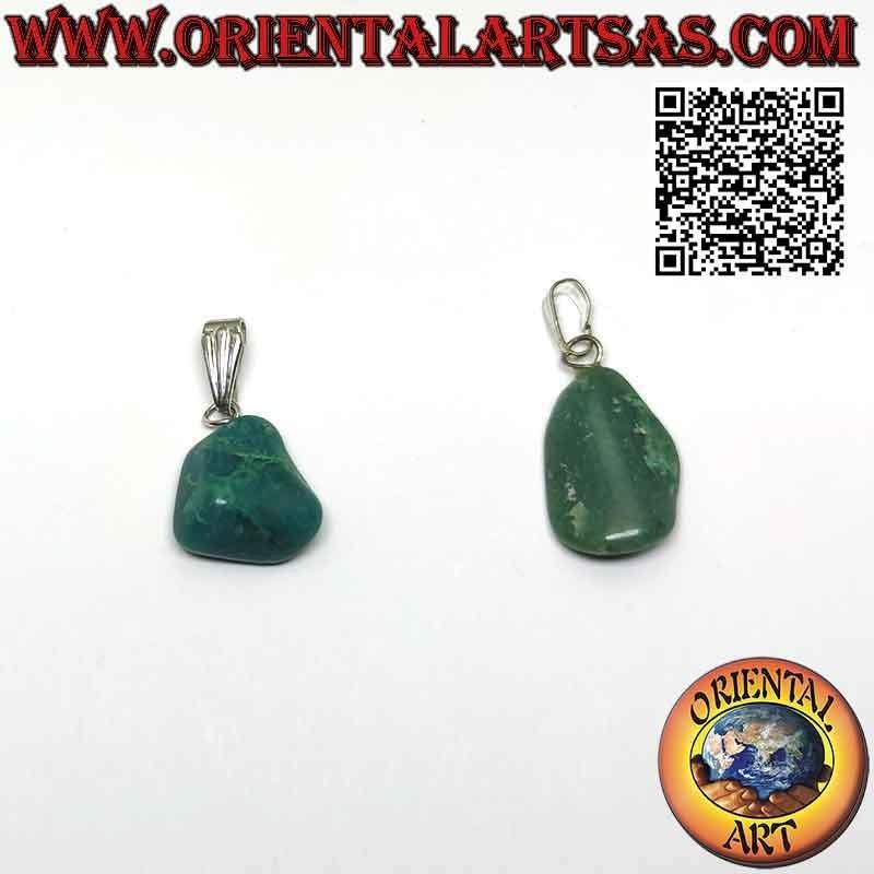 Pendentif Chrysocolle Naturelle Roulée | Hypoallergénique