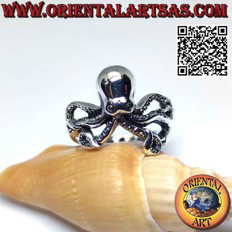 Silberring, Oktopus (Oktopus) oder glatter Oktopus