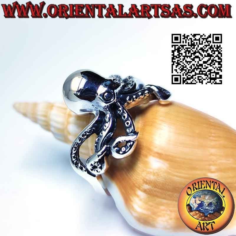 Silberring, Oktopus (Oktopus) oder glatter Oktopus