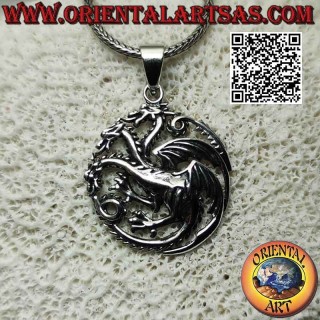 Colgante de plata, emblema de la noble casa Targaryen (Juego de Tronos)