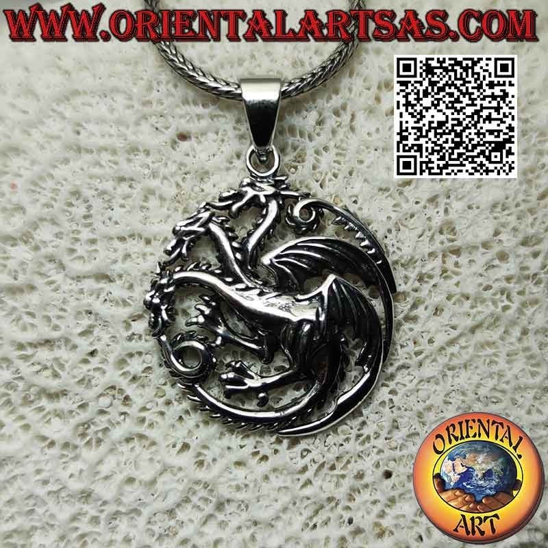 Silver pendant, emblem of the noble house Targaryen (Game Of Thrones)