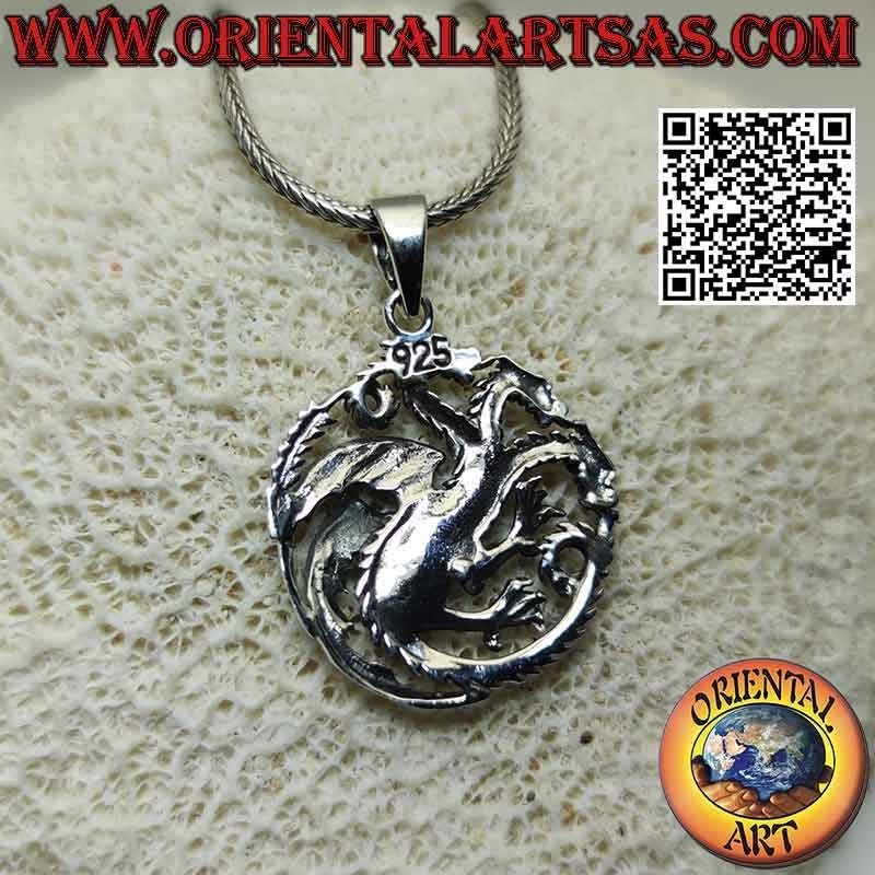 Silver pendant, emblem of the noble house Targaryen (Game Of Thrones)