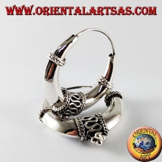 Pendientes Pirata Media Luna Plata 925 Medianos - Joyería Étnica Oriental Art