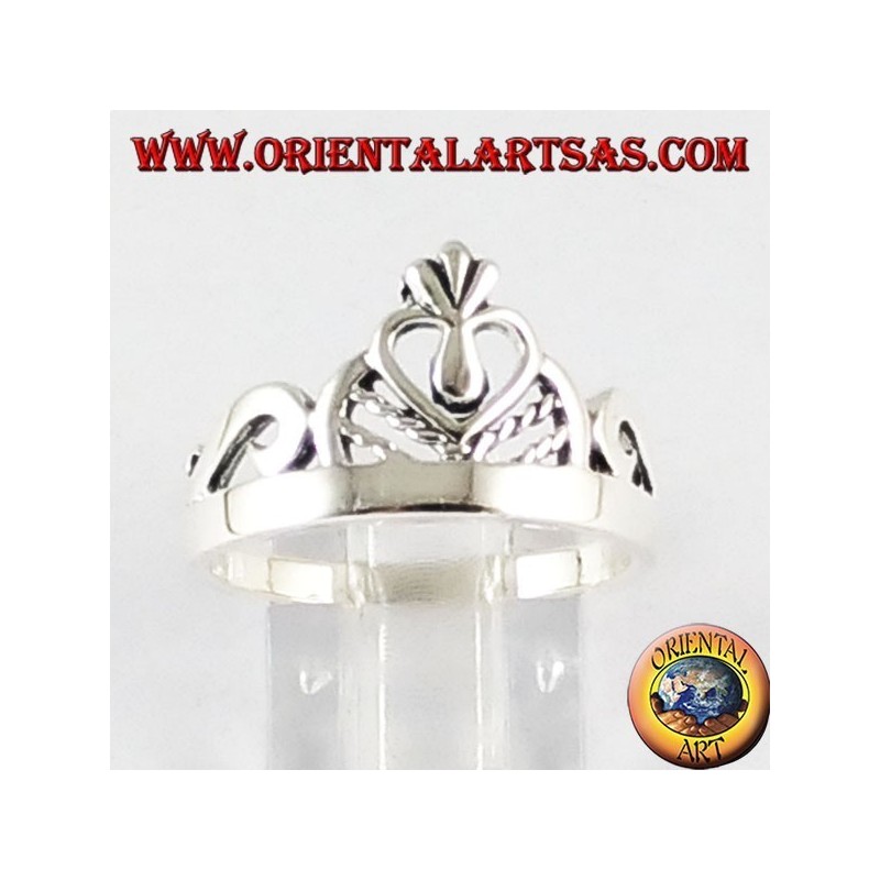 Anello d'argento corona della principessa