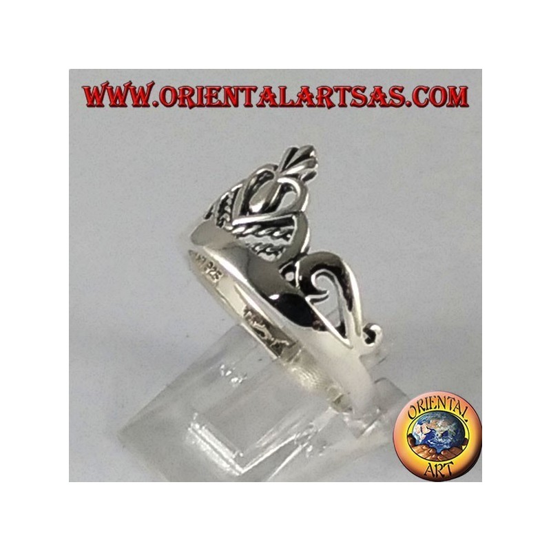 Silver ring crown princess