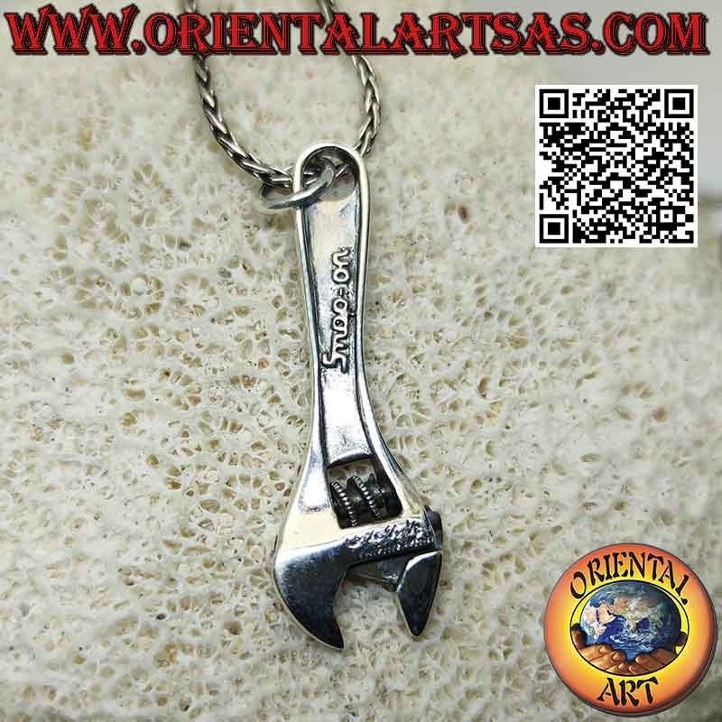 Pendentif en argent, la clé (fonctionne)