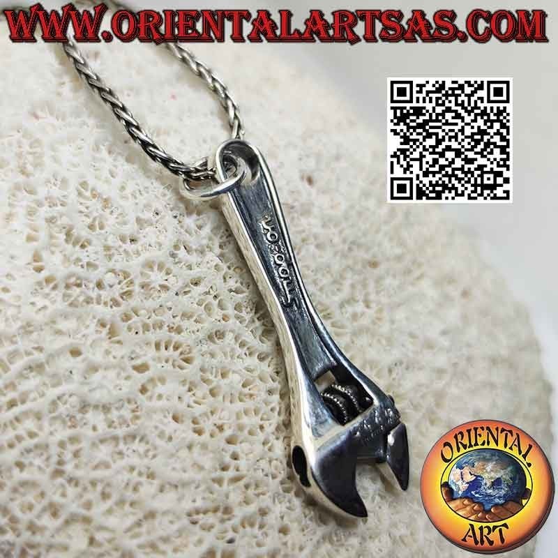 Pendentif en argent, la clé (fonctionne)