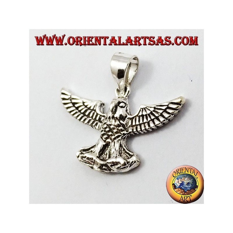 Anhänger Silber Adler mit offenen Flügeln