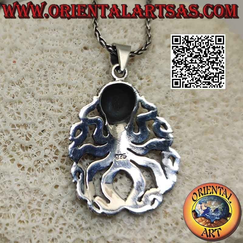 Silver pendant, octopus (octopus) or dotted octopus (large)