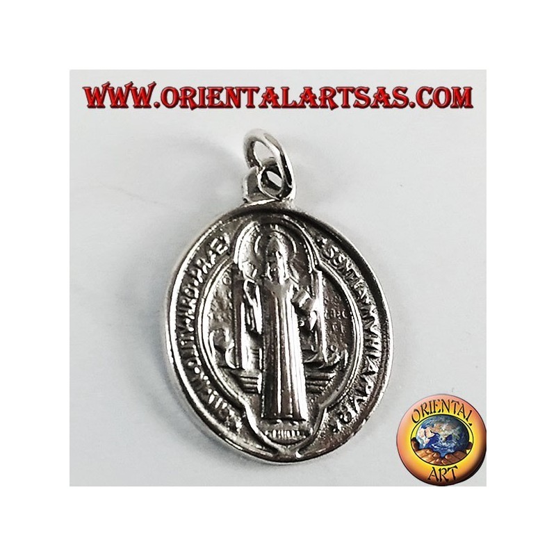 Plata colgante San Benedicto Medalla