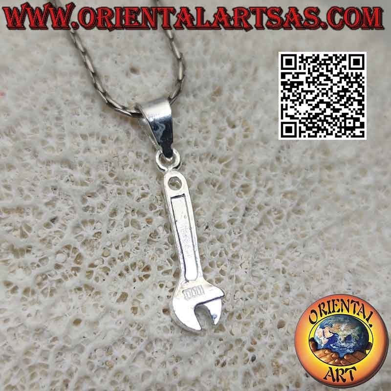 Pendentif en argent, la clé à molette (petite)