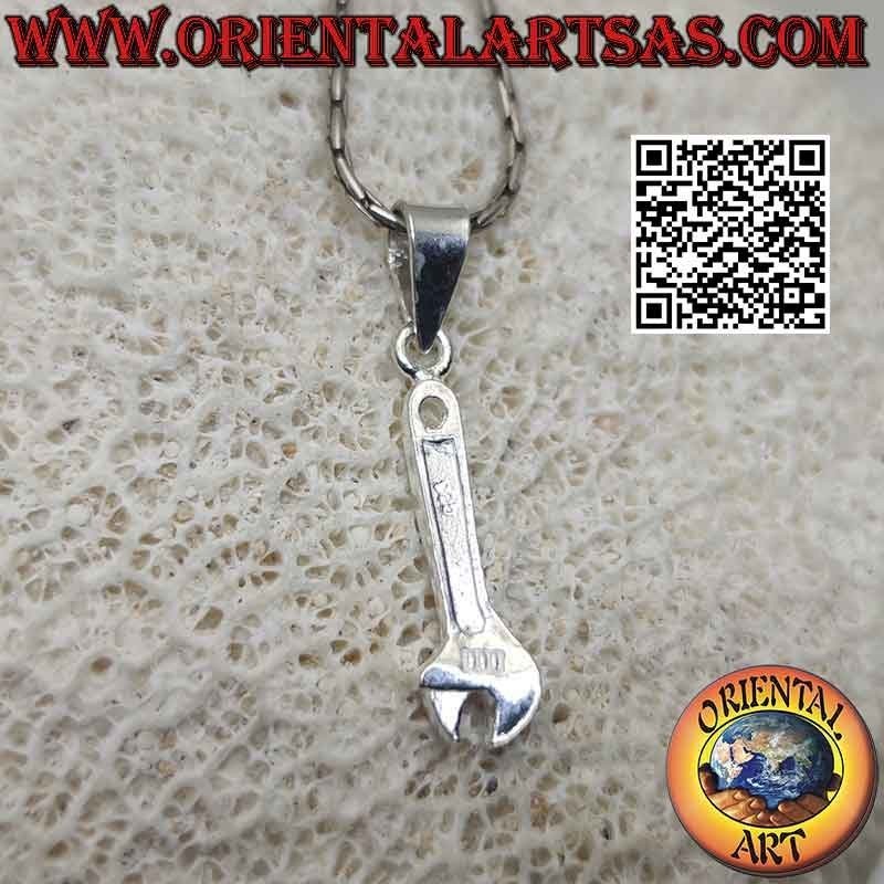 Silver pendant, the wrench (small)
