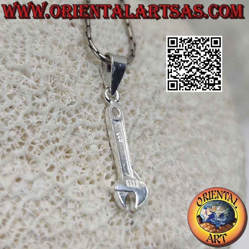 Pendentif en argent, la clé à molette (petite)