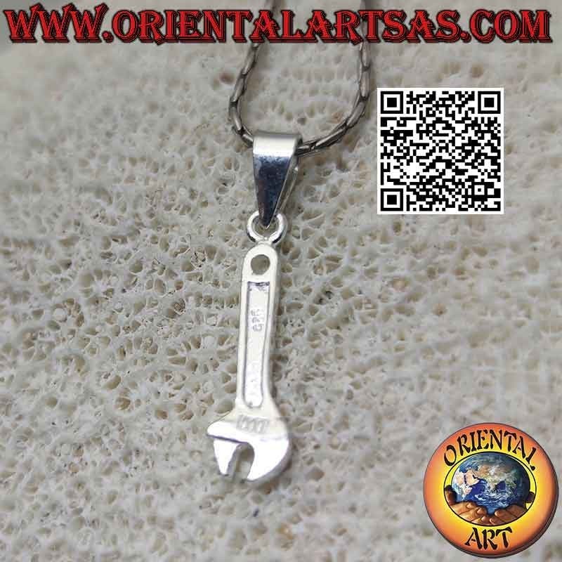 Silver pendant, the wrench (small)