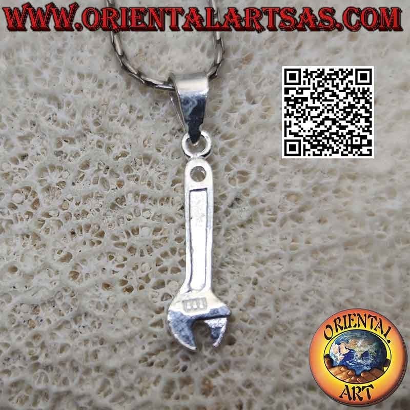 Pendentif en argent, la clé à molette (petite)