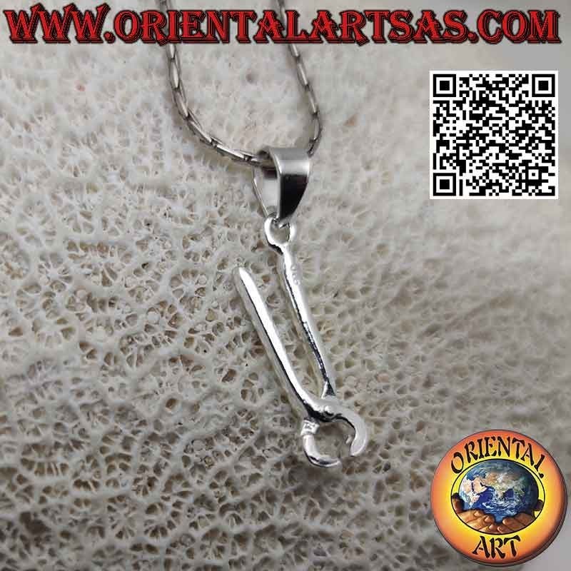 Silver pendant, the pincer (work tool)