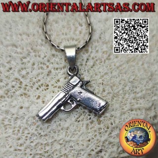 Pendentif en argent, pistolet "Glock" (le pistolet de service semi-automatique classique)