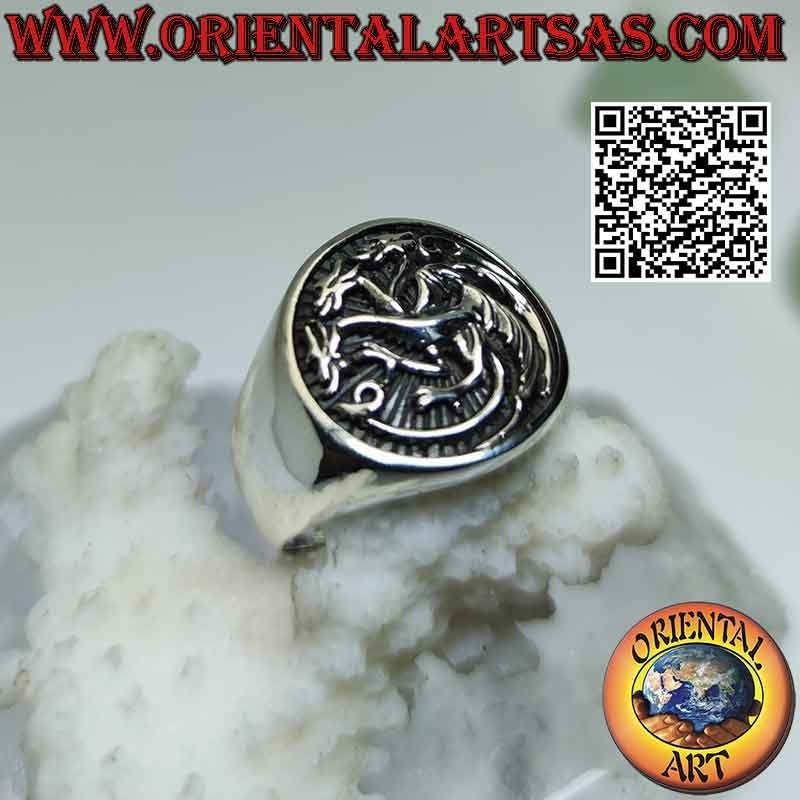 Silberring, Emblem des Adelshauses Targaryen (Game Of Thrones)