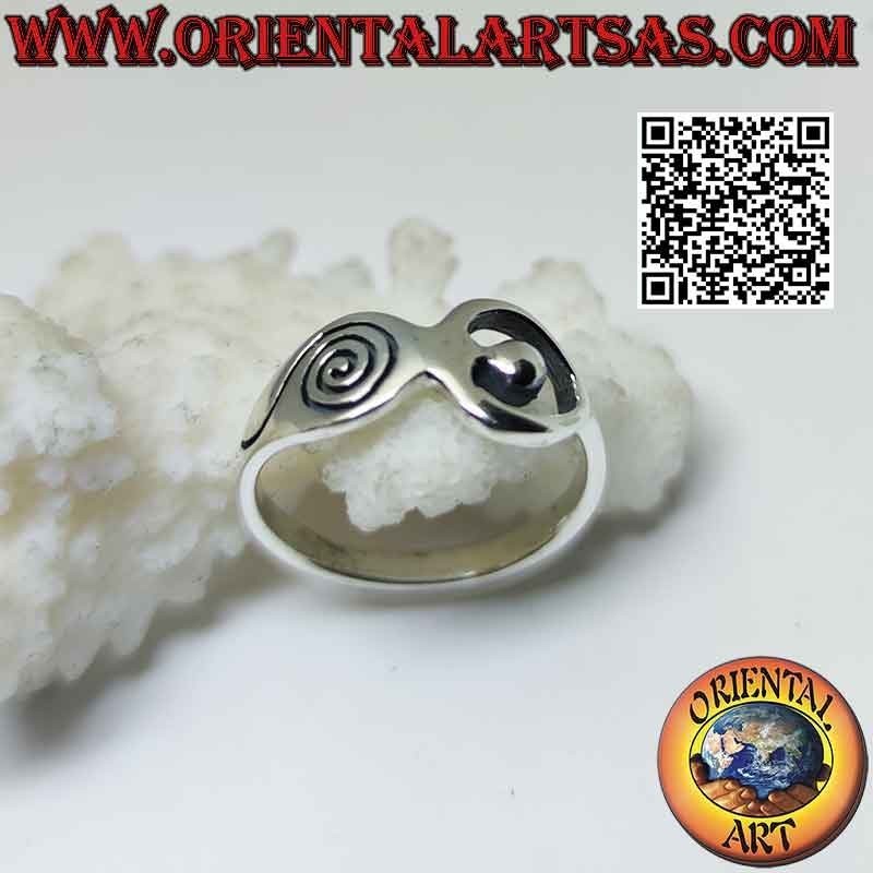 Anillo de plata lisa, la Diosa Madre "Aradia"