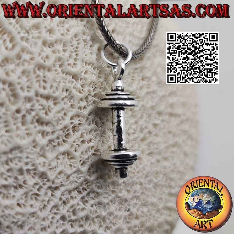 Colgante en plata 925 ‰ la barra recta (herramienta de gimnasia)