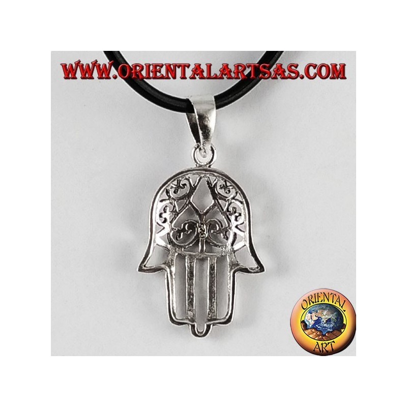 Silber Anhänger Hand von Fatima Hamsa
