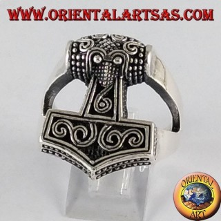 Silver ring Mjöllnir hammer of Thor
