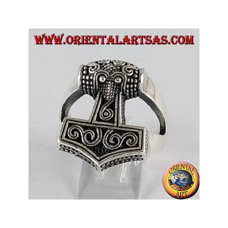 Silberring Mjöllnir Hammer von Thor