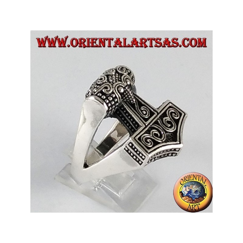 Silberring Mjöllnir Hammer von Thor