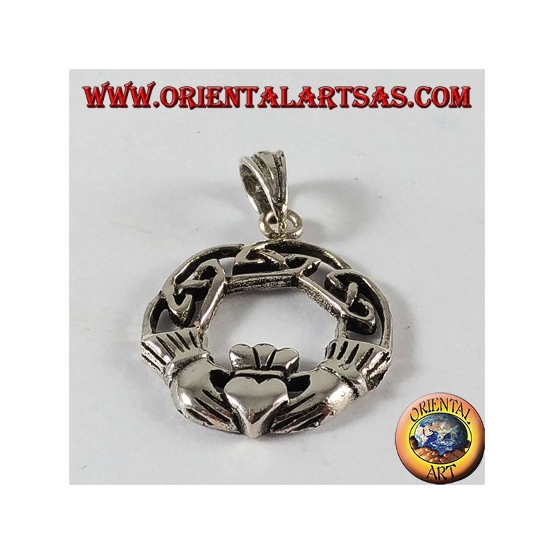 Silver Pendant, Claddagh