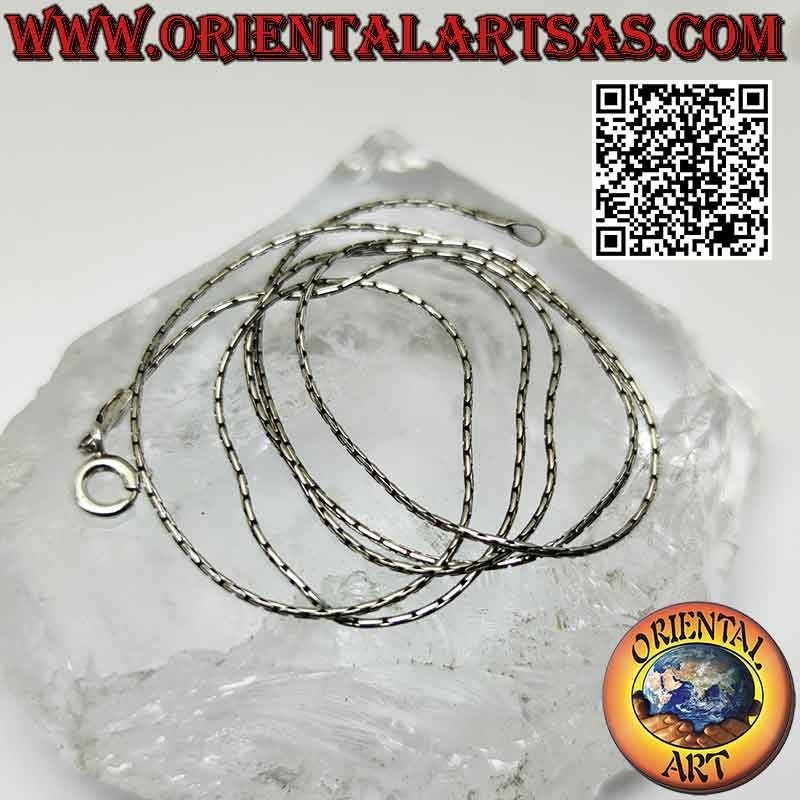 Collana catenina in argento 925 ‰, maglia "snodo" (spessore 0,5 mm)