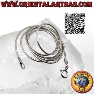 925 ‰ silver chain necklace, classic "snake" or mouse tail link (thickness 0.5 mm)