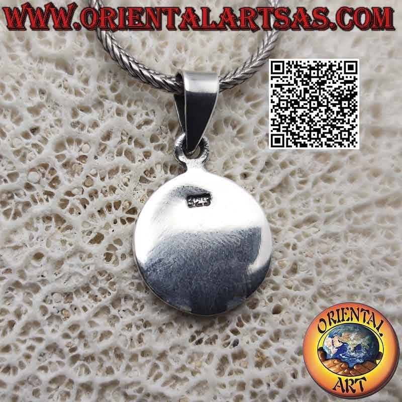 Pendentif en argent, médaille avec bas-relief "Talisman de la prospérité"