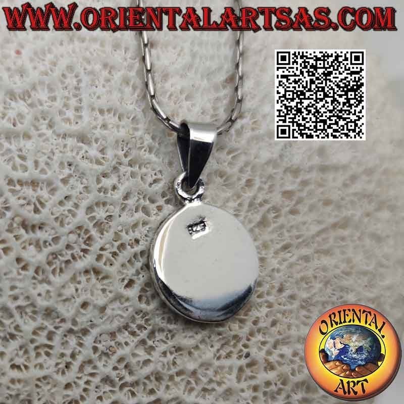 Silver pendant, medal with bas-relief "Talisman of healing"